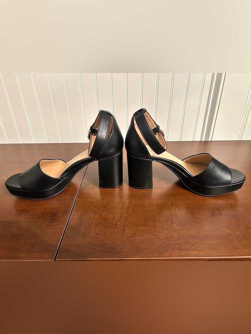 Naturalizer Black Platform Heels Like New